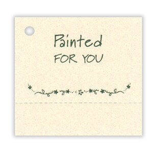 GESCHILDERD VOOR U Tags, Vendor Tags, Gift Tags, Prijs Tags, Handgemaakte Tag, Product Tags, Kerstmis Tags, Shop Tags, Tole schilderij, Decoratief schilderij