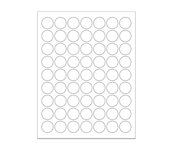Small Black Dot Stickers 1/2 Round