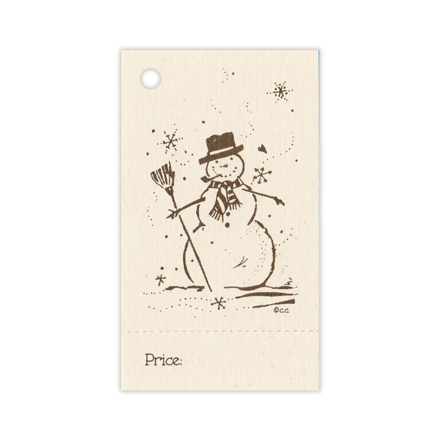Merry Christmas Gift Tags with String Snowman Hang Tags - China Clothing  Tag, Garment Label