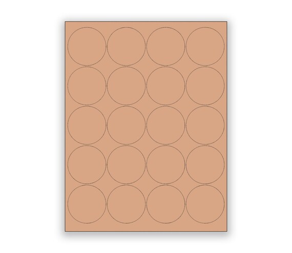 50mm Runde Aufkleber Aus Kraftpapier – Hellbraun, 1 Packung Mit Vielen Mini-Stickern Zum Beschriften
