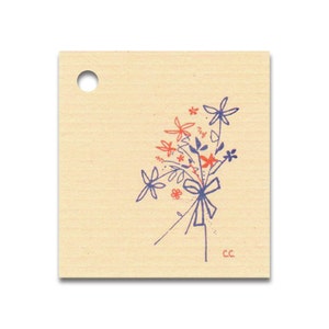 WILDFLOWERS ~ Hang Tags, Price Tags & Strings Included - Size: Small, Vendors Welcome