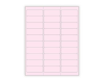 1"x2-5/8 Blank PINK MATTE Stickers,Price crafts,Soap Labels,BULK Stickers, Pink Address Stickers,Pink Labels,Blank Stickers, Blank Labels