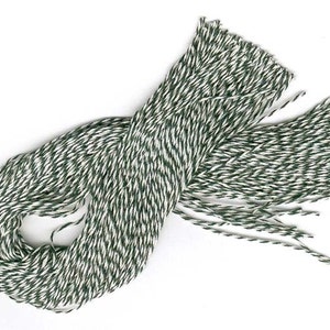 300 PRECUT 12&quot; Bakery Twine STRINGS for Hang Tags, Ornaments Etc. Choice of color.