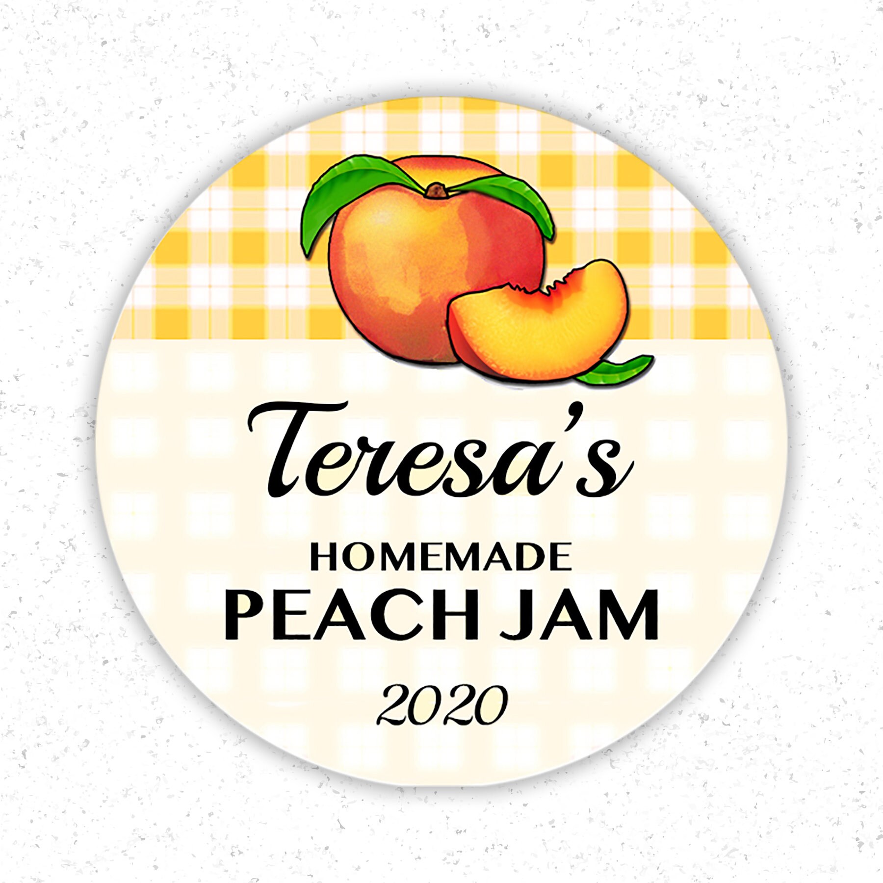 PEACH JAM LABELS 2 or 2.5 Canning LabelsMason Etsy