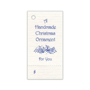 Christmas Ornament Tags,Strings Included,Price Tags,Gift Tags, Craft Show Tags,Vendor Tags,Product Tags,Hang Tags,Hang Tag,Perforated Tag