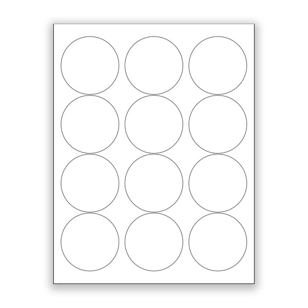 4 X 15mm Diameter White Round Sticker Patch – High Gloss Domed Gel – JakeDesigns