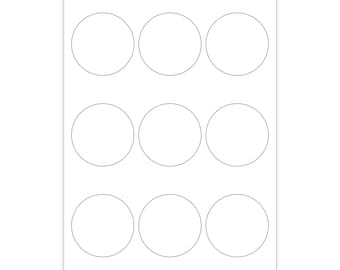 2-1/2 Blank WHITE MATTE Round Circle Stickers for Inkjet | Etsy