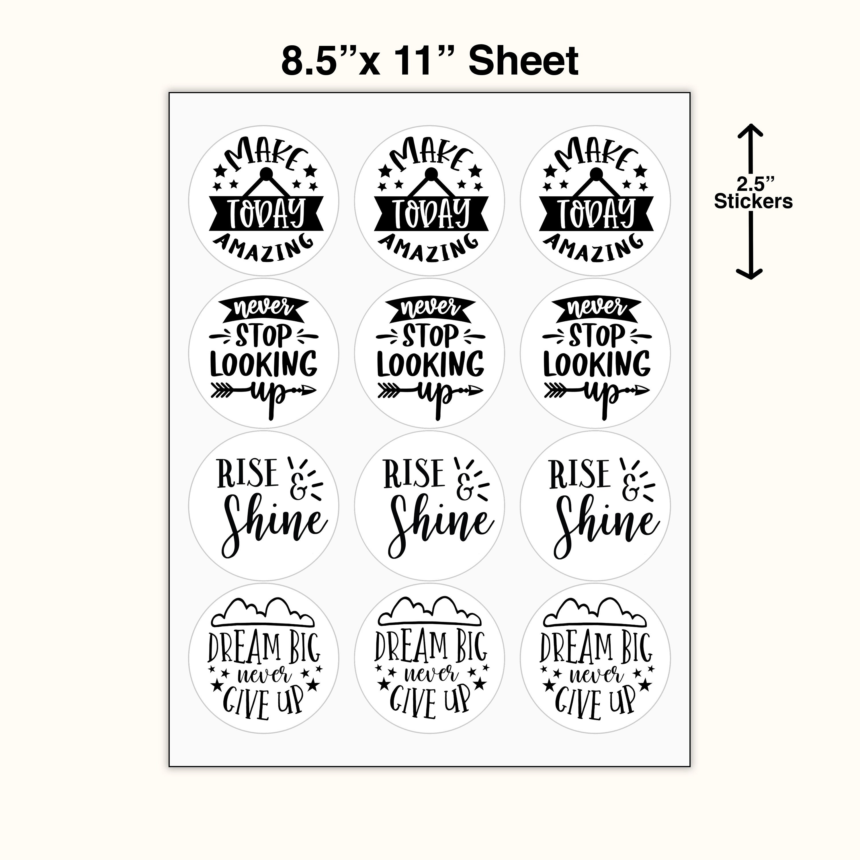 Beautiful Inspirational Planner Stickers — Print at Home