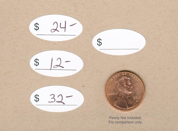DOLLAR SIGN PRICE Sticker Labels With Linetiny - Etsy India