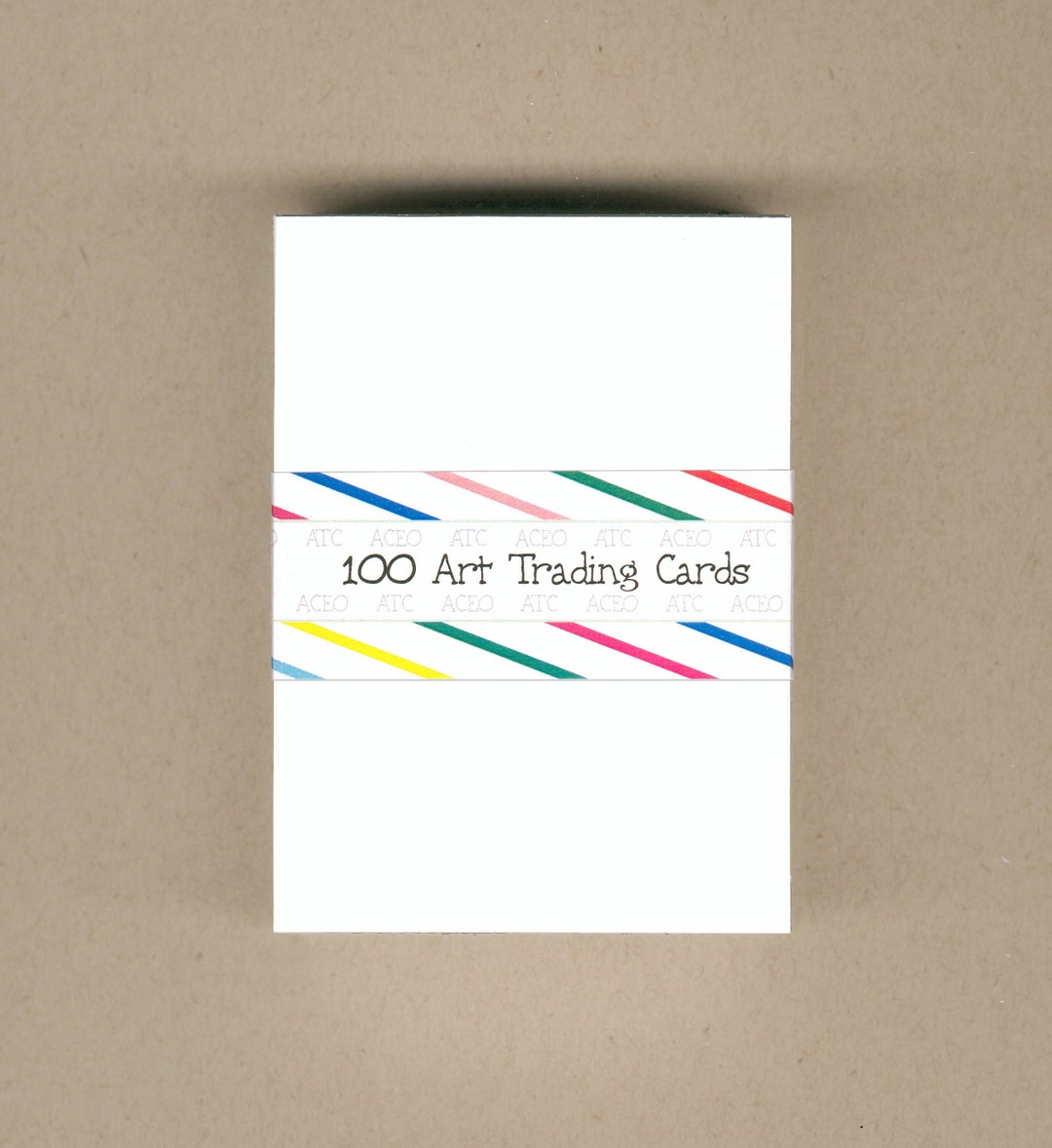 White ACEO ATC Blank Cards,2-1/2"x3-1/2" Cards,artist Trading Cards ...