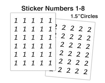 500-Pack Black Number Stickers - 0.8 Inch Round Vinyl Labels, Self-Adhesive For Organizing & Sorting (2cm Diameter) - View #4