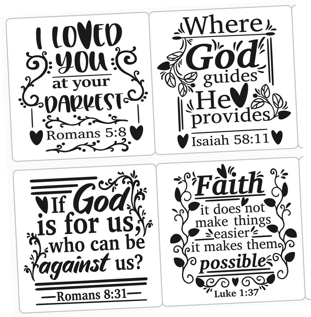 BIBLE VERSE Stickersreligious Planner Stickersbible Etsy
