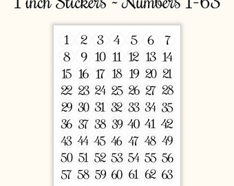 Sticker – Numbers