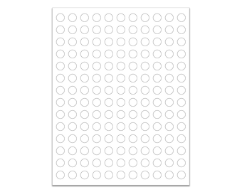 1/2" Blank WHITE MATTE Round Circle Stickers,Essential Oil Stickers,Price Stickers,Planner Stickers,BULK Stickers,Price Labels White