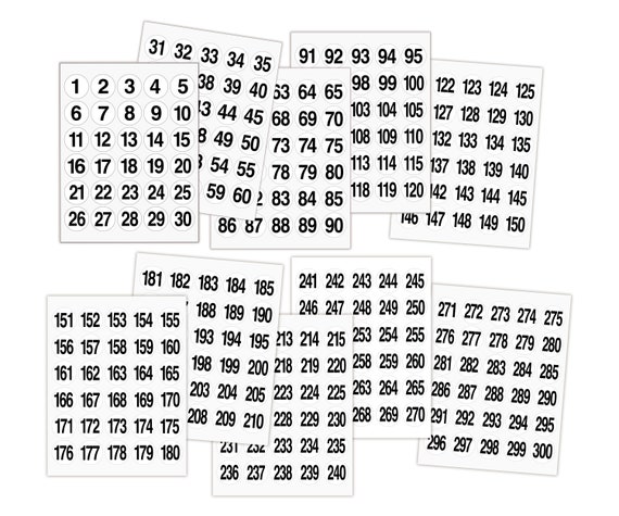 Stickers Chiffres - 10 Numeros Educatif - - 9,90 € Couleur