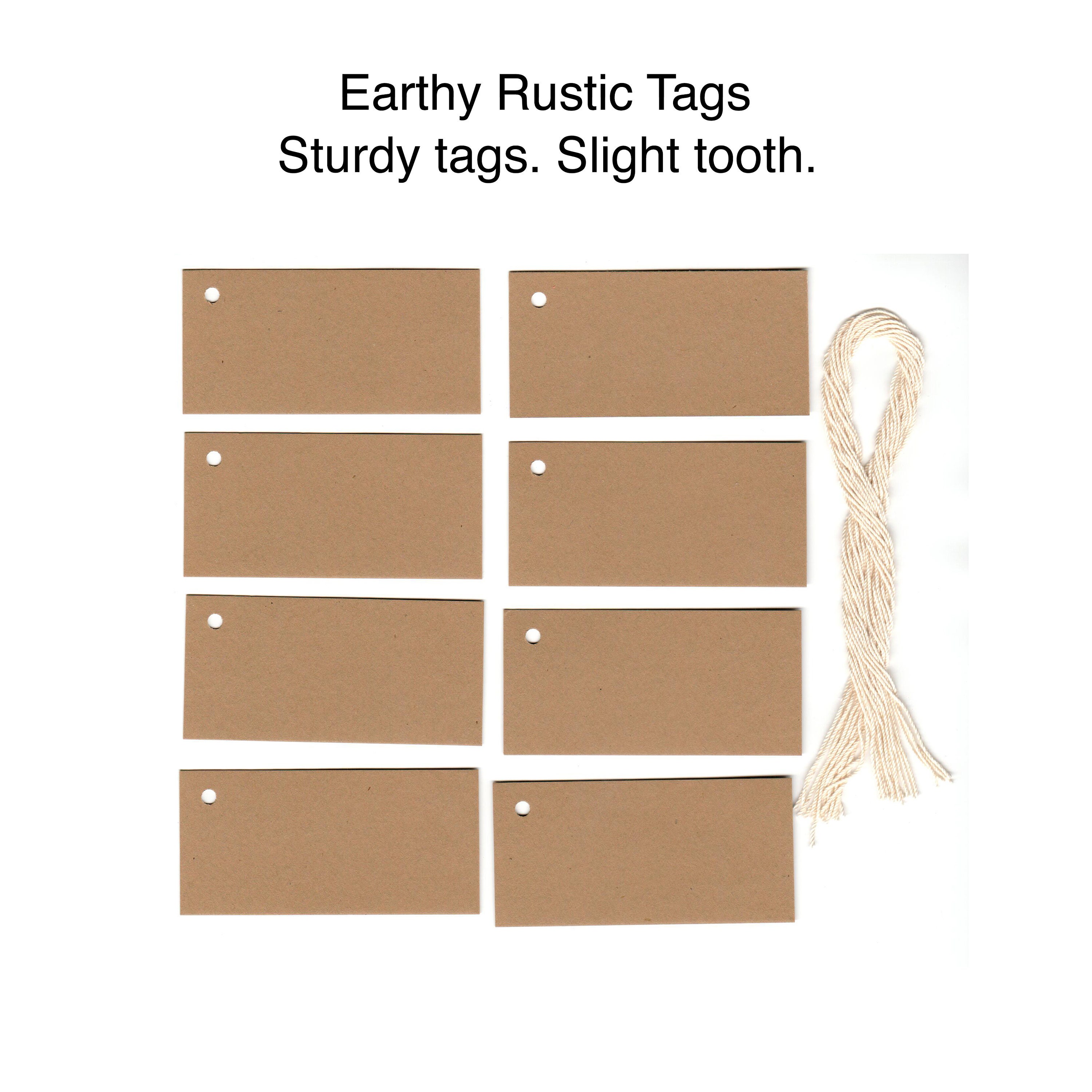 1-1/2 X 3 BLANK BROWN Hang Tags. Craft Tags ,gift Tags,vendor Tags