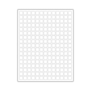 Adesivos pequenos em branco de 0,5" x 0,5" BRANCO FOSCO, Etiquetas pequenas brancas, Adesivos quadrados, Adesivos de preço, Adesivos em branco, Adesivos de planejador, Adesivos funcionais