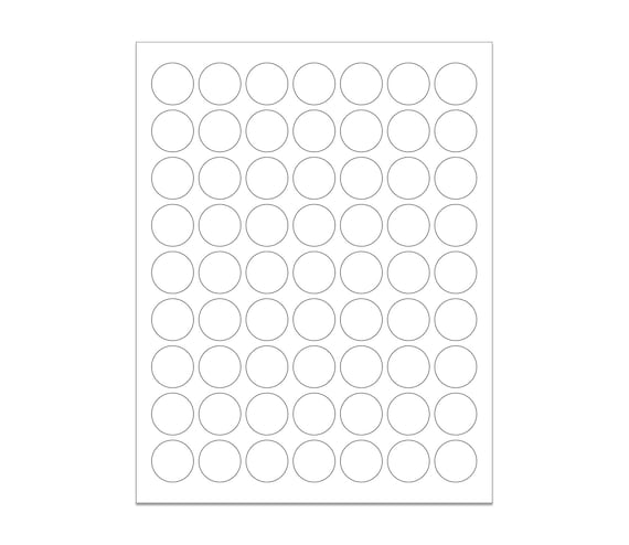 Tiny Black Dot Stickers 1/4 Round