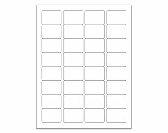 1-1/4"x1-3/4" Blank WHITE MATTE Stickers for Inkjet & Laser Printers. 8-1/2"x11" Standard Sheets. Soap Labels,Lip Balm Labels,BULK Stickers