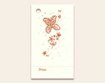 BUTTERFLY Price Tags, Hang Tags, for Gifts & Crafts. Strings Included,Perforated For Price,Vendor Tags,Craft Tags,Gift Tags,Craft Hang Tags