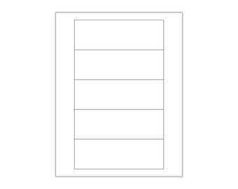 2"x6" WATERPROOF Stickers,BLANK White,Candle Labels,Waterproof Sticker,Waterproof Labels,Weatherproof Stickers,Pantry Labels,Planner Label