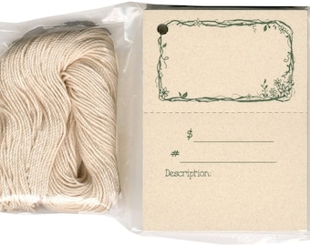 Twigs & Flowers Hang Tags,Price Tags,Gift Tags,Craft Tags,String Tags,Perforated Tags,Craft Hang Tags,Vendor Tags,Inventory Tags,Tie On Tags