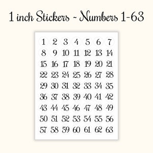  VILLCASE 30 Sheets Number Stickers for Planners Round Number  Stickers Number Stickers 1-100 Number Labels 1-100 Adhesive Numbers Vinyl  Number Stickers Decorative Stickers Small Mail Child : Office Products