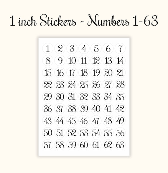 15 SHEETS ADESIVI Del Segno Di Numero Rotondi Con Numeri Applique EUR 7