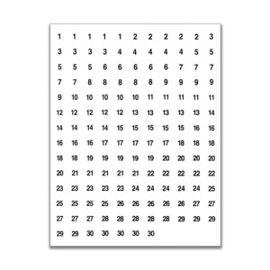 Sequentially numbered labels in word 2010