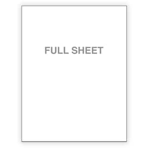 8-1/2"x 11" GANZER BOGEN Blanko Weiß Matte Sticker für Inkjet- und Laserdrucker, Sticker zum Ausdrucken, Basteln, BULK Sticker, Aufkleber erstellen