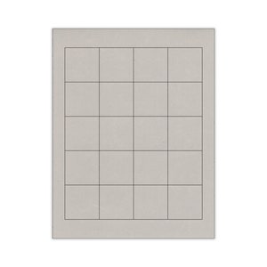 REDUCED PRICE~Slightly Distressed! 1.8&quot;x 1.8&quot;Blank GRAY Matte Stickers for Inkjet & Laser Printers,Packaging Labels,Blank Stickers