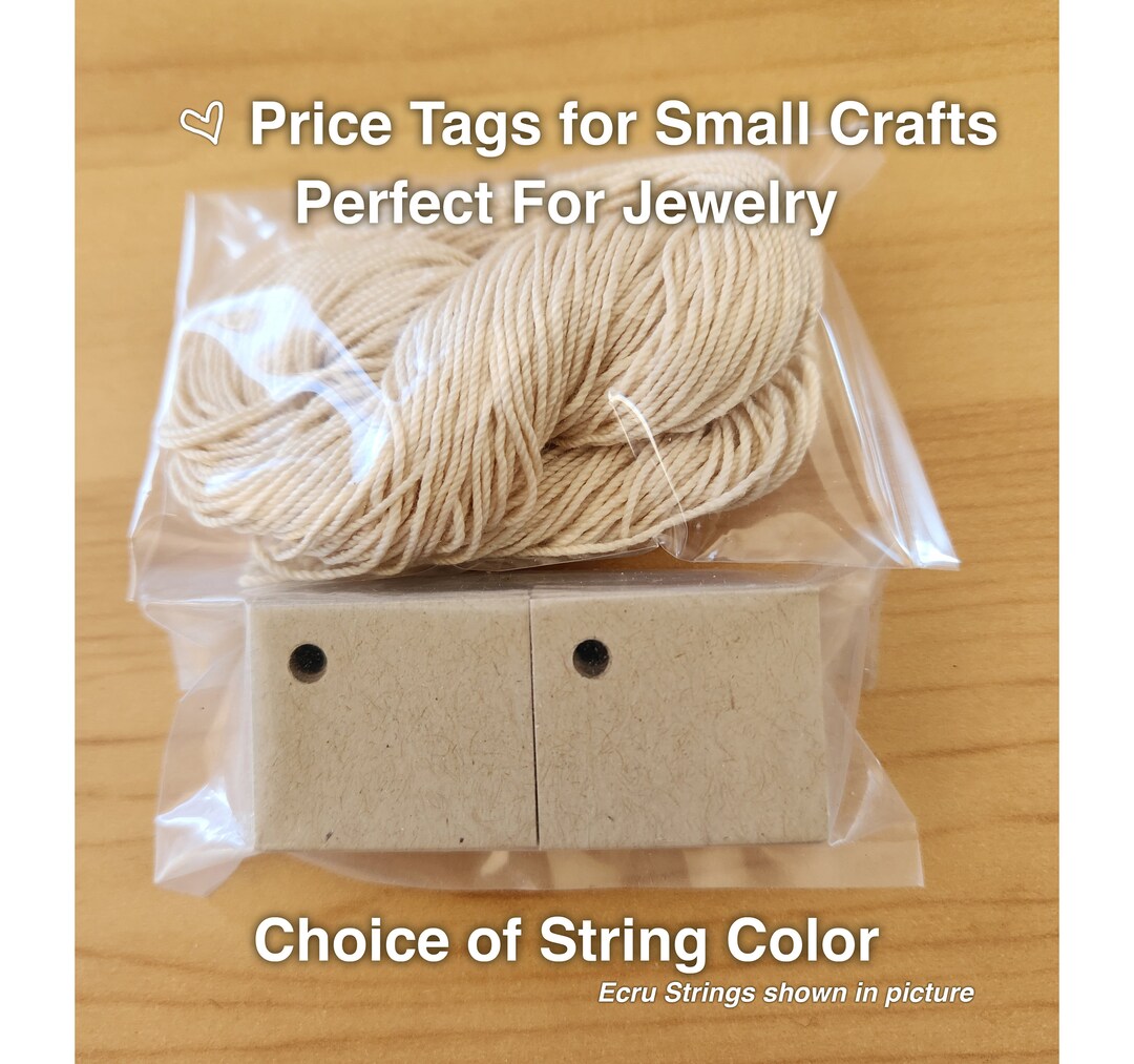 Perfect Tags Tiny Tags, Perfect for Jewelry. Size 3/4