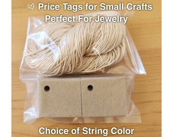 Tiny Tags, Perfect for Jewelry. Size 3/4"x1",BLANK Kraft Hang Tags,Kraft Tags,Gift Tags,Brown Kraft Tag,Price Tags, Craft Show Tags