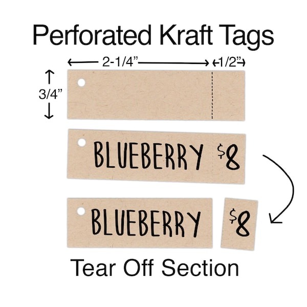 Perforated Hang Tags Etsy