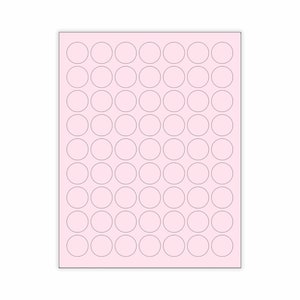 Adesivos ROSA MATTE de 1" em branco, adesivos redondos de 1", adesivos de preço, etiquetas rosa em branco, adesivos rosa em branco, adesivos pequenos, adesivos de planejador em branco