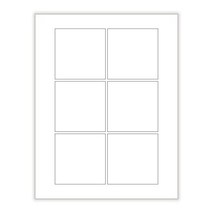 3&quot;x 3&quot; Blank WHITE MATTE Stickers,Square White Stickers,Stickers to Print On,Square White Labels,3x3 Stickers,Soap Stickers,Blank Stickers