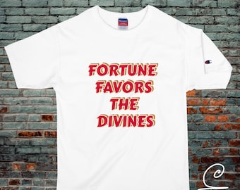Fortune Favors The Divines, Herren T-Shirt, Champion-T-Shirt, Nordknoten
