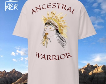 Native Ancestral Krieger Klassik-T-Shirt Native spirituellen Schöpfer