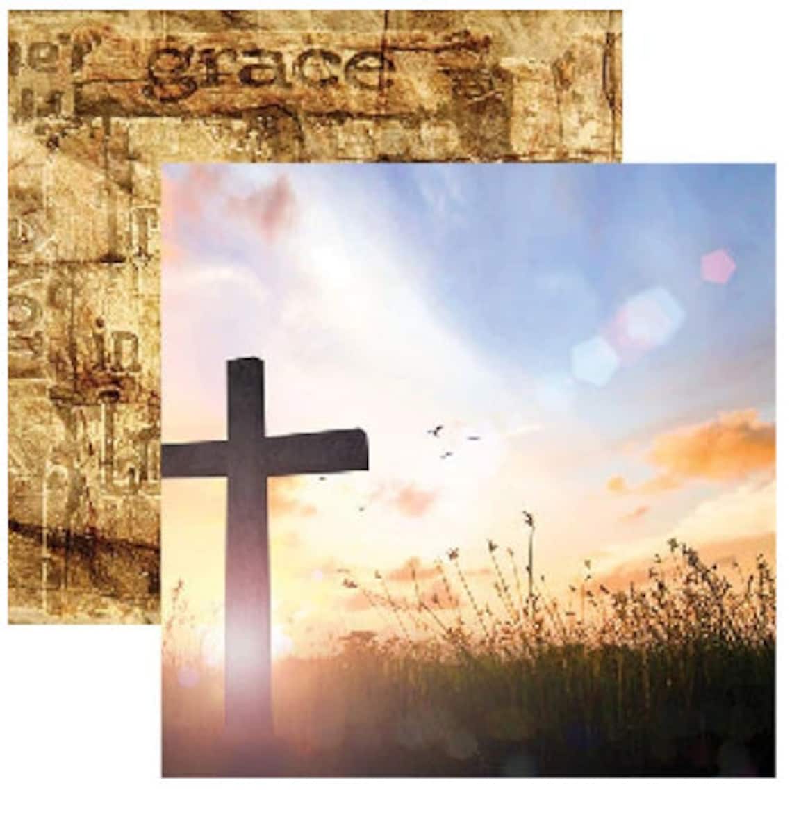 Devoted/faith Religious Scrapbook Papers - Individual or Set 12x12 ...