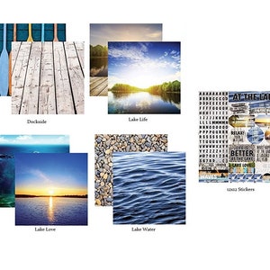 Lake Life Paper and Stickers Scrapbooking, At the Lake | Water | Cards, DIY 12x12 by Reminisce Scrapbook