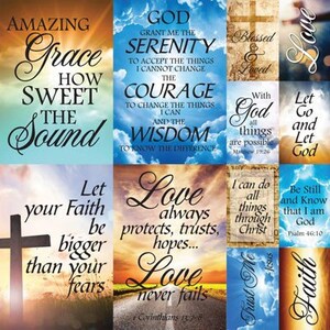 Devoted/faith Religious Scrapbook Papers - Individual or Set 12x12 ...