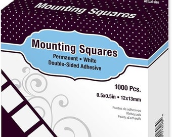 Adhesive Squares - Choose 500 or 1000 pieces Photo Squares Glue Squares Mounting Squares