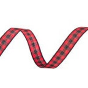 Buffalo Plaid Ribbon Buffalo Check Ribbon Black White Gingham Ribbon ...