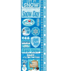 Snowflake Stickers Let it Snow Winter Stickers Winter Scrapbook