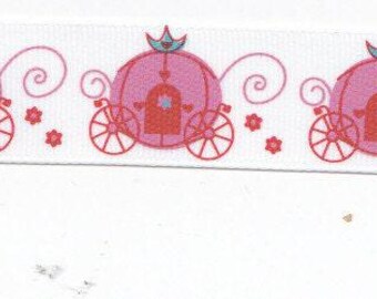 Cinta para carroza de princesa / Cinta de grosgrain de princesa, cinta de Cenicienta, lazo para el cabello de princesa Disney