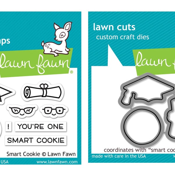 Graduation Stamps and Dies Smart Cookie Stamps and Dies Lawn Fawn Stamps