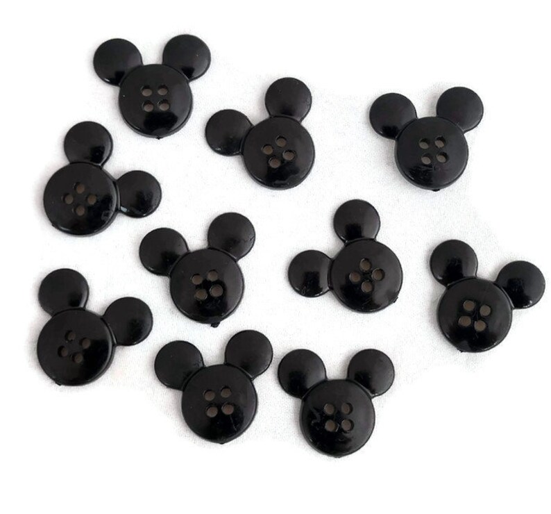 Mickey Mouse Buttons 3/4 Inch Wide Magic Buttons Kids Buttons Etsy