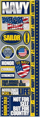 Navy Am Rates Stickers Navy Stickers Military Stickers - Cardstock - by Reminisce ...