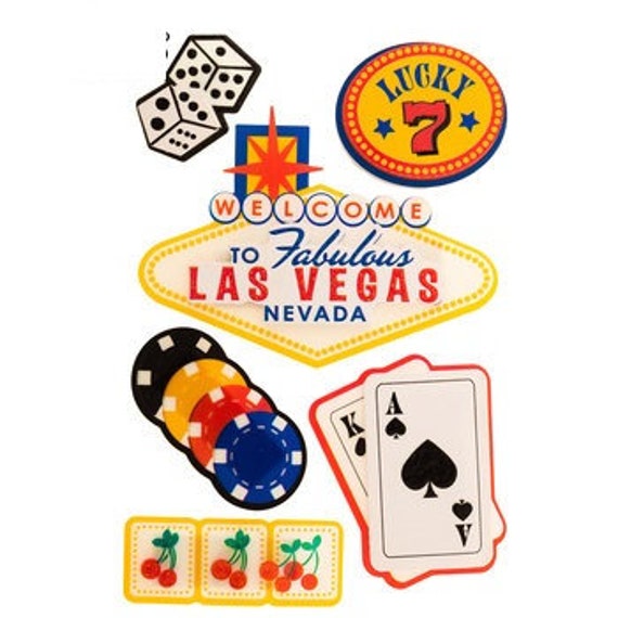 Las Vegas Papers Las Vegas Stickers Las Vegas Scrapbook Las Etsy