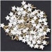 Mini White Star Scrapbooking Brads | Paper Fasteners | Scrapbooking | Cards | Papercrafting 